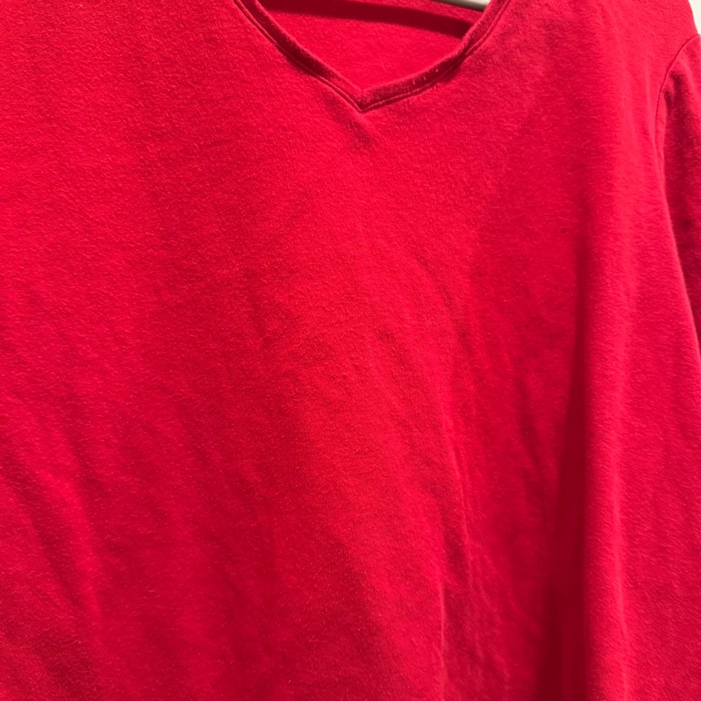 croft & barrow Women's Long Sleeve Red Tee - Picture 4 of 7